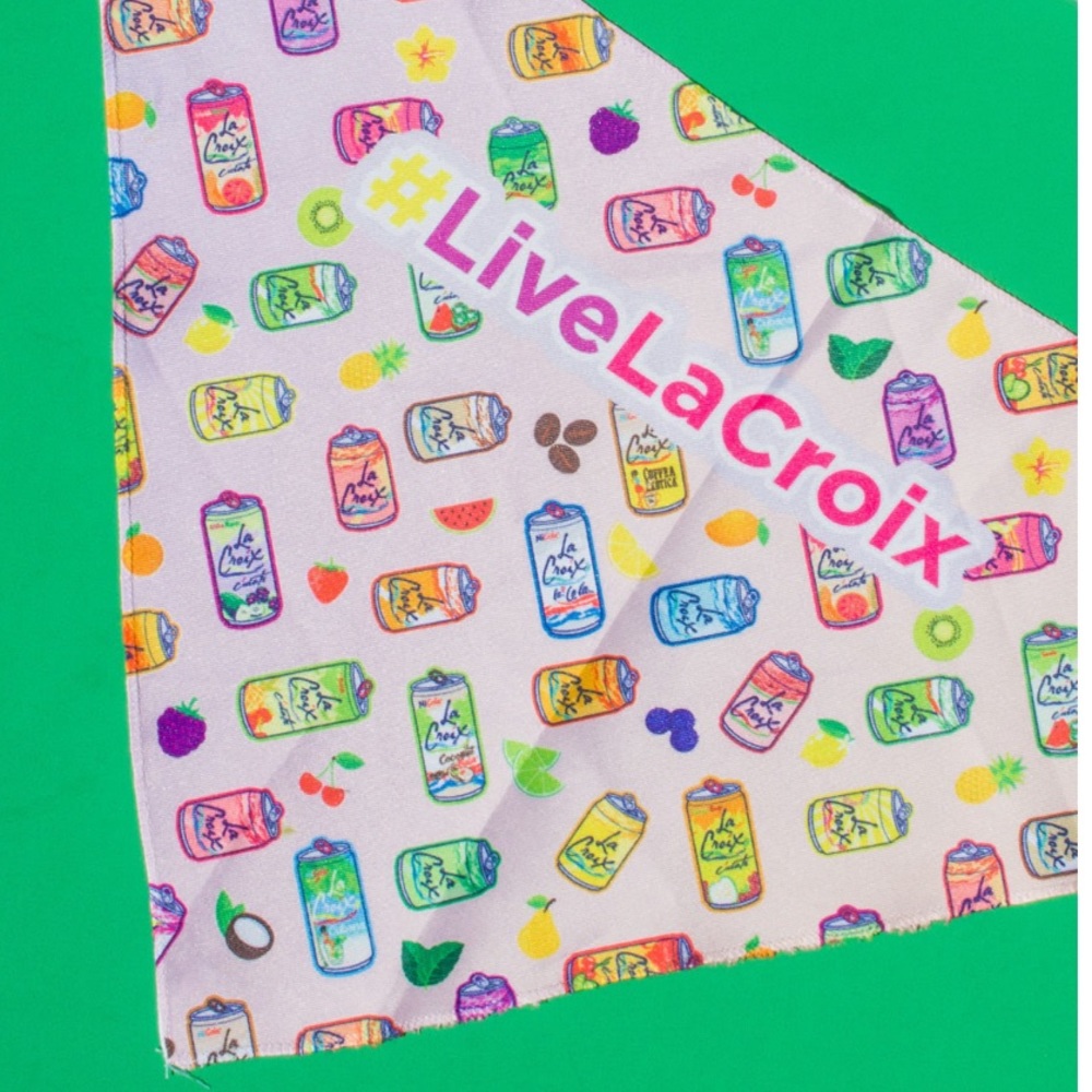 LA CROIX PINK PET BANDANA SMALL